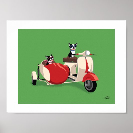 Boogie op Vespa (met Rosie) Poster (Voorkant)