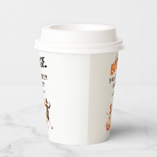 BOOGIE Skelet Day of Dead Halloween Welkomstbord Papieren Bekers (Rechts)