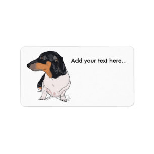 Boogie the dachshund adresetiketten 2 etiket