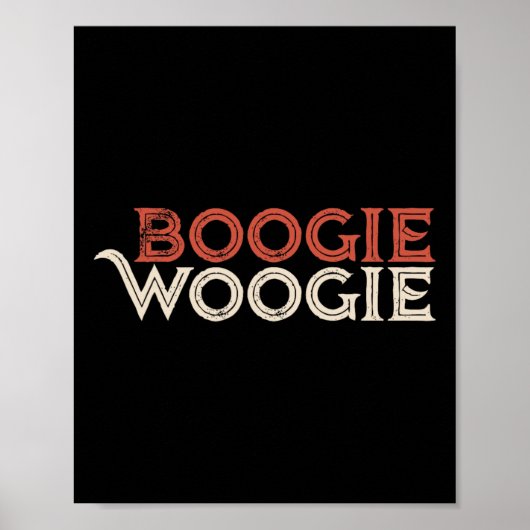 Boogie Woogie Dancing Party voor Dansers Poster (Voorkant)