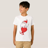 Boogie Woogie Dancing Santa Claus Vakantie T-shirt (Voorkant volledig)