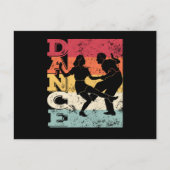 Boogie Woogie Swing Dancing Retro Colors  Briefkaart (Voorkant)