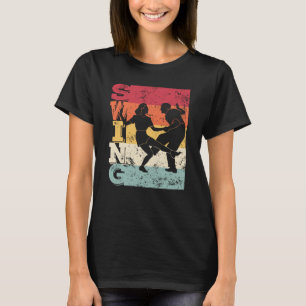 Boogie Woogie Swing Dancing Retro Colors Vintage T-shirt