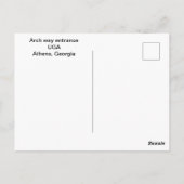 Boogingang bij hogeschool briefkaart (Achterkant)