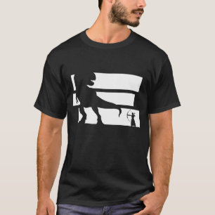 Boogjacht op dinosauriërs Fantasie Boogschieten T-shirt