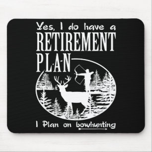 Boogjacht Shirt Leuk Mijn Pensioenplan Hertenjacht Muismat