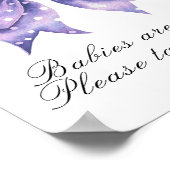 boogje polka stip babyshower - baby's zoet poster (Hoek)
