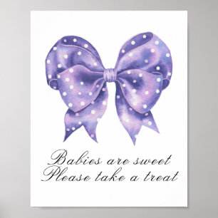 boogje polka stip babyshower - baby's zoet poster