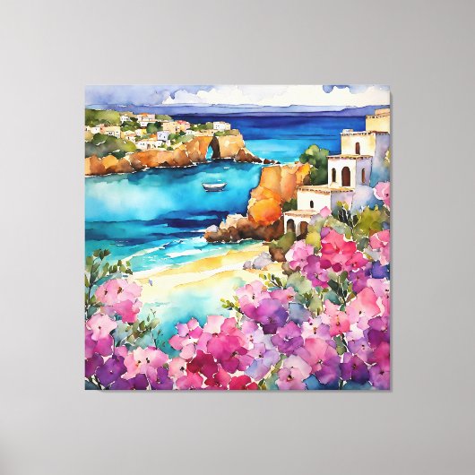 'Boogjes bij het Zee" Canvas Afdruk (Voorkant)