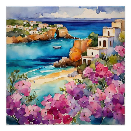 'Boogjes bij het Zee" Perfect Poster (Voorkant)