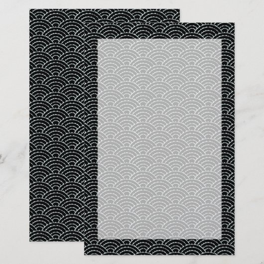 Boogjes in kantoorbehoeften briefpapier (Voorkant / Achterkant)