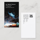 booglasser lasfakkel vonken visitekaartje (Voorkant / Achterkant)