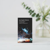 booglasser lasfakkel vonken visitekaartje (Staand voorkant)