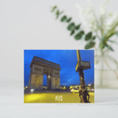 boognacht triomphe briefkaart (Staand voorkant)