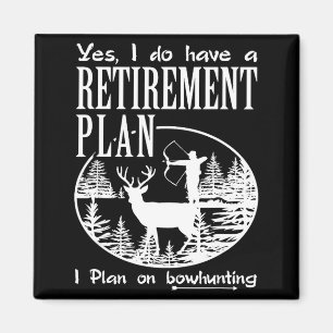 Boogschiet T-shirt Leuk Mijn Pensioenplan Hertenja Magneet