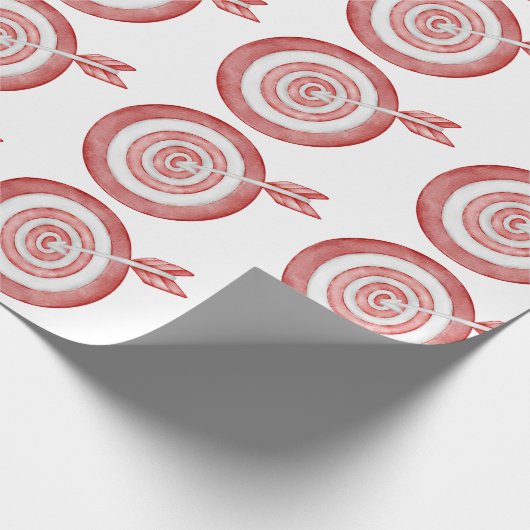 boogschietdoelwikkelpapier cadeaupapier (Hoek)