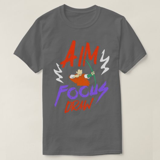 Boogschieten Aim Focus Draw T-shirt (Design voorkant)