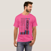 Boogschieten Amerikaanse Vlag Boogschutter Boogsch T-shirt (Voorkant volledig)