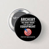 Boogschieten Apparatuur Targets Archer Bow Arrows  Ronde Button 5,7 Cm (Voorkant /achterkant)