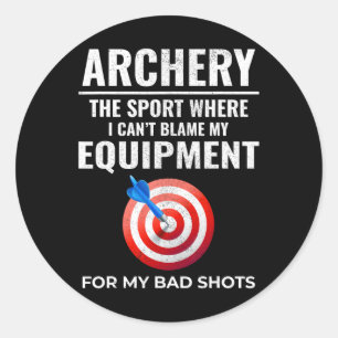 Boogschieten Apparatuur Targets Archer Bow Arrows Ronde Sticker