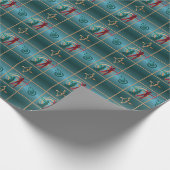 Boogschieten Boog en Pijl - Groen Patroon Cadeaupapier (Hoek)