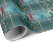 Boogschieten Boog en Pijl - Groen Patroon Cadeaupapier (Rol Hoek)