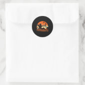 Boogschieten Bow Hunter Deer Mule Elk Bow Hunting Ronde Sticker (Tas)