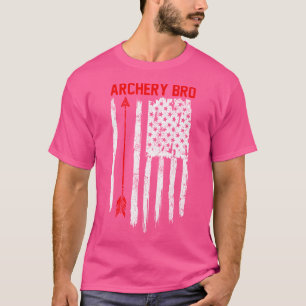 Boogschieten Broer Trotse Sport Familie USA Amerik T-shirt