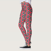 Boogschieten Bullseye Doel en pijlen Patroon op ro Leggings (Links)