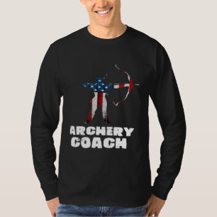 Boogschieten Coach Vlag Speler Team Instructor T-shirt