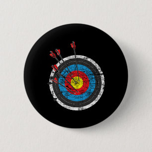 Boogschieten Doel - Archer Bowman Bow Hunting Bowh Ronde Button 5,7 Cm