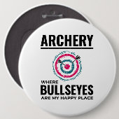 Boogschieten Doelen Archer Bow Arrows Bullseye Ronde Button 6,0 Cm (Voorkant /achterkant)