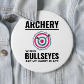 Boogschieten Doelen Archer Bow Arrows Bullseye Ronde Button 6,0 Cm (In situ)