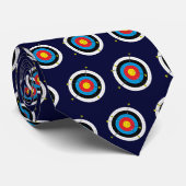 Boogschieten doelen en pijlen Patterned Stropdas (Opgerold)