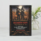 Boogschieten en Gotische Pompoenen in het Cornfiel Kaart (Staand voorkant)