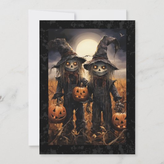 Boogschieten en Gotische Pompoenen in het Cornfiel Kaart (Achterkant)