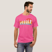 Boogschieten Evolutie Boog Jagen Boogschutter Boge T-shirt (Voorkant volledig)