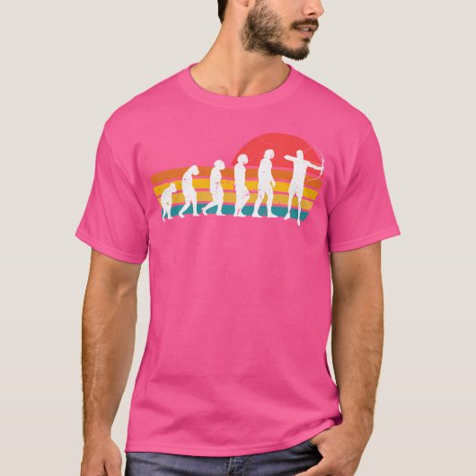 Boogschieten Evolutie Boog Jagen Boogschutter Boge T-shirt (Voorkant)