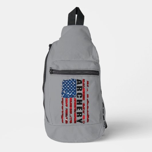  boogschieten Flag Sling Bag (Voorkant)