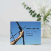 Boogschieten Foto voor Event of Class toevoegen jo Briefkaart (Staand voorkant)