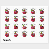Boogschieten Grappig Fruit Boogschieten Pun Ronde Sticker (Vel)