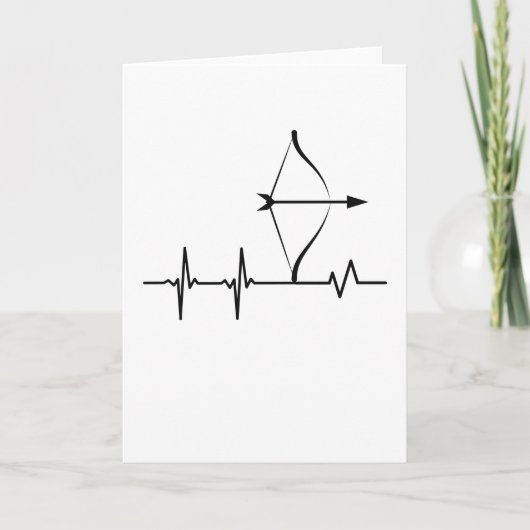Boogschieten Hartslag Bow and Arrow Pulse Archer Kaart (Voorkant)
