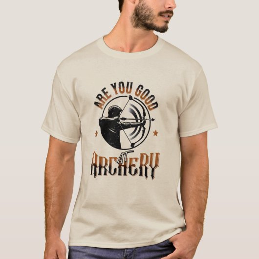 Boogschieten Humor ontwerp T-shirt (Voorkant)
