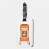 Boogschieten is mijn medicijn bagagelabel (Achterkant verticaal)