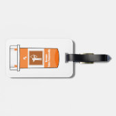 Boogschieten is mijn medicijn bagagelabel (Achterkant horizontaal)