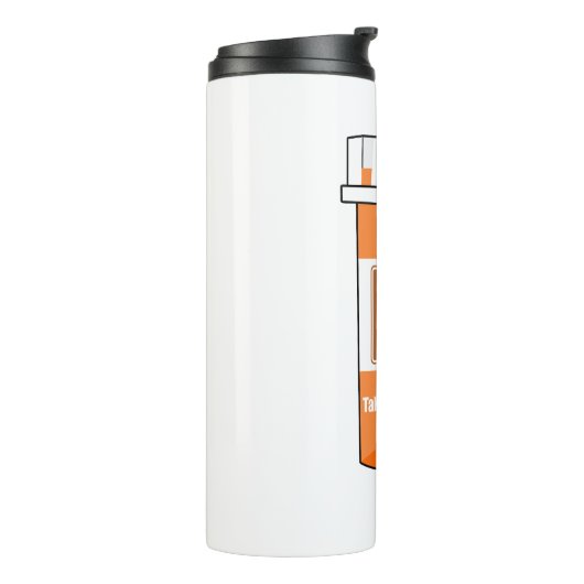 Boogschieten is mijn medicijn thermosbeker (Gedraaid links)