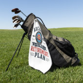 Boogschieten Is Mijn Pensioenplan Boogschutter Golfhanddoek (Groen)