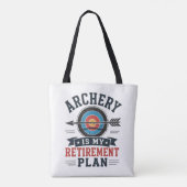 Boogschieten Is Mijn Pensioenplan Boogschutter Tote Bag (Achterkant)