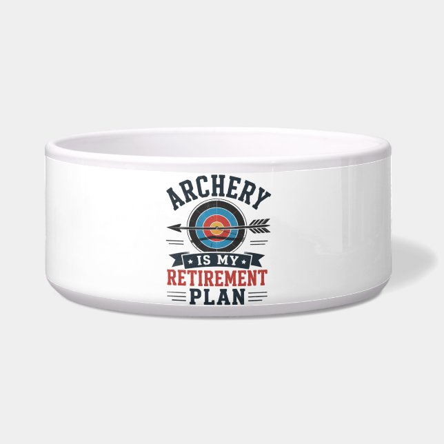 Boogschieten Is Mijn Pensioenplan Boogschutter Voerbakje (Voorkant)