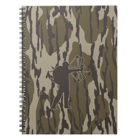 Boogschieten jacht bodemland camo boogjacht notitieboek (Voorkant)